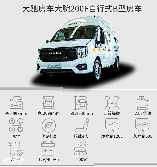 B型房车全能利器大驰房车大腕200F冰球突破2598万起的“堆料王”！(图3)